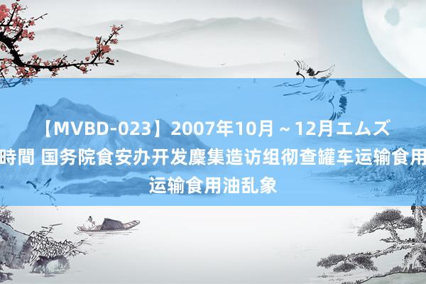 【MVBD-023】2007年10月～12月エムズBEST4時間 国务院食安办开发麇集造访组彻查罐车运输食用油乱象