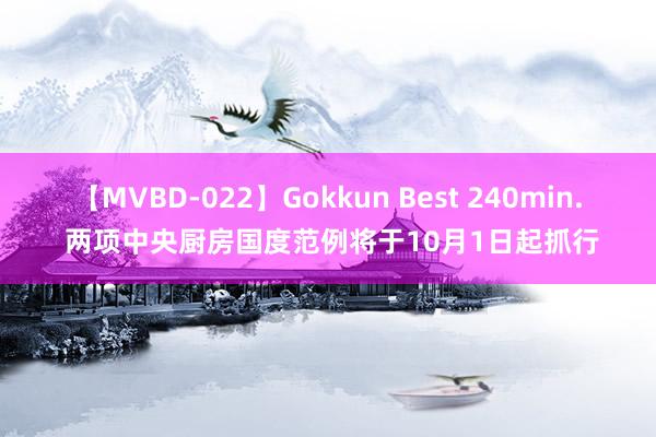 【MVBD-022】Gokkun Best 240min. 两项中央厨房国度范例将于10月1日起抓行