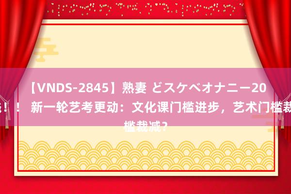 【VNDS-2845】熟妻 どスケベオナニー20連発！！ 新一轮艺考更动：文化课门槛进步，艺术门槛裁减？