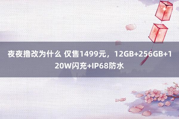 夜夜撸改为什么 仅售1499元，12GB+256GB+120W闪充+IP68防水