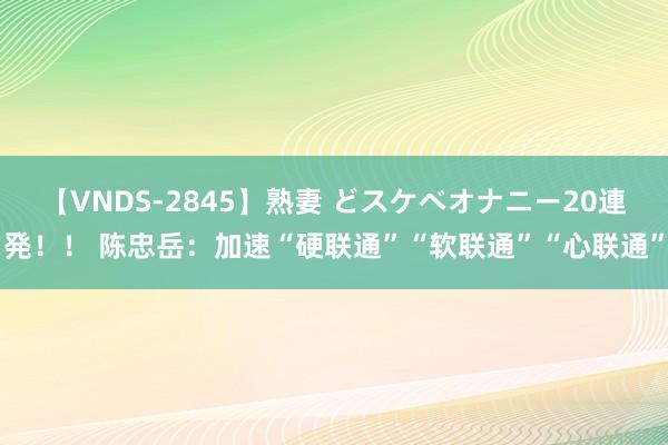 【VNDS-2845】熟妻 どスケベオナニー20連発！！ 陈忠岳：加速“硬联通”“软联通”“心联通”